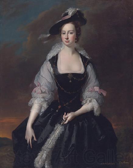 Thomas Hudson wife of William Courtenay Norge oil painting art